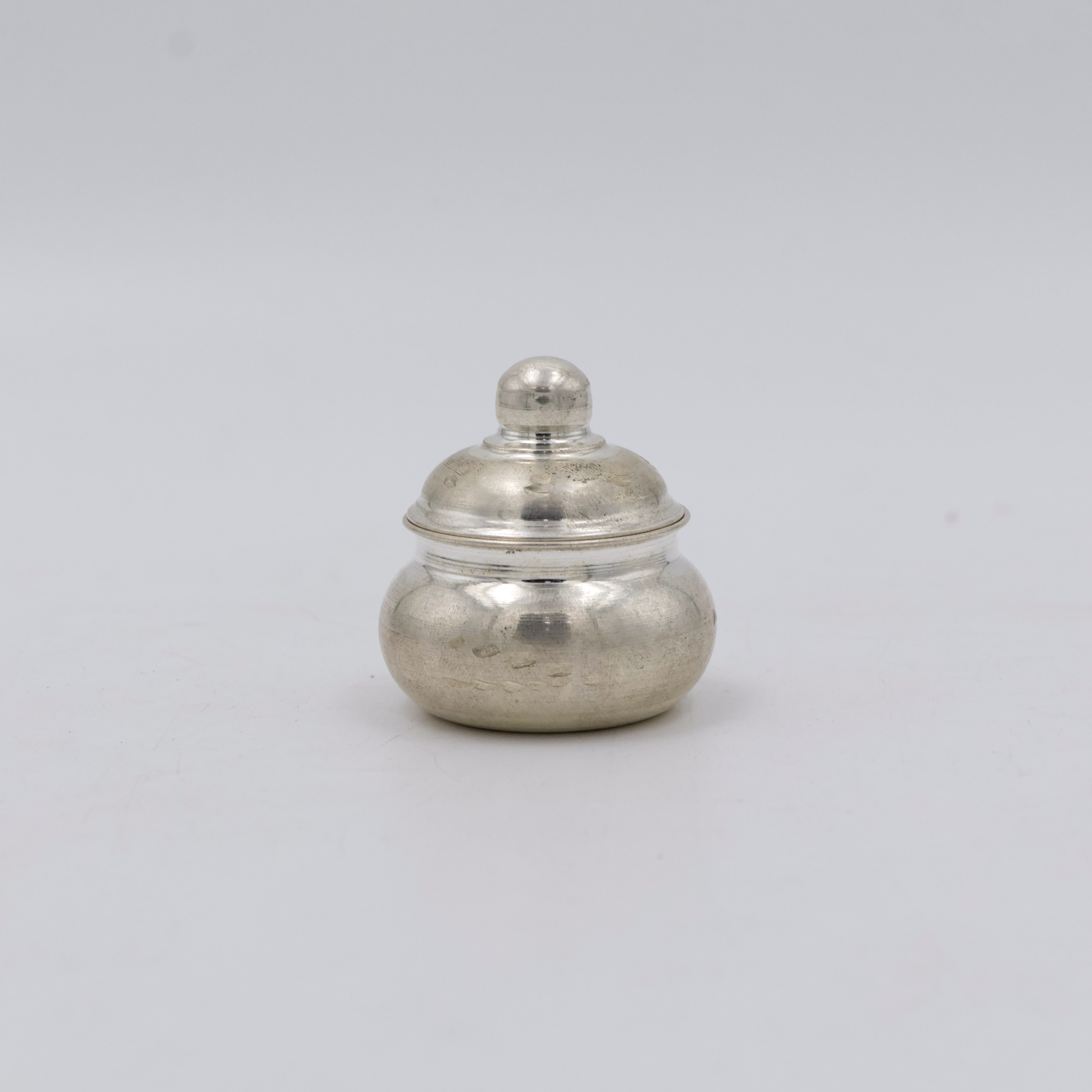 New Akshaya Jewellers - Silver Kum Kum Dabbi